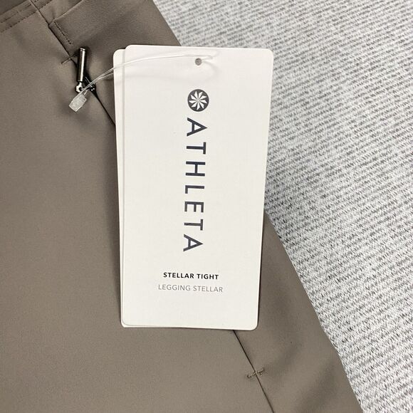 Athleta Stellar Tight Leggings , Bluff Grey Fitted Work PantsTravel Size 16 - Picture 2 of 16